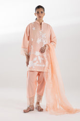 Stitched Muzlin Lawn Shirt + Shalwar