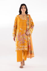 Stitched Muzlin Embroidered Lawn Suit