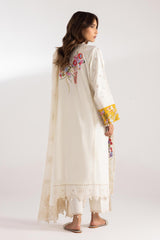 Stitched Lawn Embroidered Shirt+ Culotte