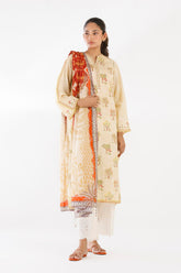 Stitched Printed Lawn Shirt+ Dupatta