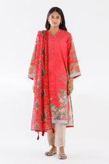 Stitched Printed Lawn Shirt+ Dupatta