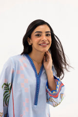 Stitched Printed Lawn Shirt+ Culotte