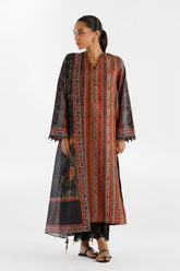 Stitched Printed Lawn Shirt+ Dupatta