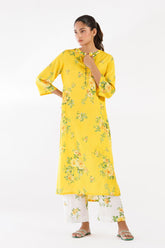 Stitched Printed Linen Shirt+ Culotte