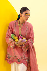 Stitched Printed Dobby Shirt+ Dupatta
