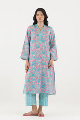Stitched Printed Fancy Dobby Shirt+ Culotte