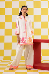 Stitched Embroidered Lawn Shirt + Shalwar