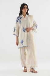 Stitched Embroidered Lawn Suit