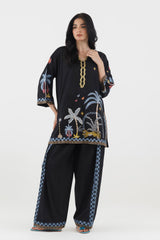 Stitched Embroidered Lawn Shirt+ Shalwar