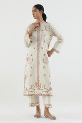 Stitched Embroidered Lawn Shirt+ Culotte