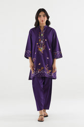 Stitched Embroidered Lawn Shirt+ Shalwar