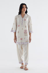 Stitched Embroidered Lawn Shirt+ Shalwar