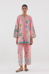Stitched Printed Lawn Shirt+ Culotte