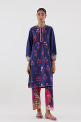 Stitched Printed Lawn Shirt+ Culotte