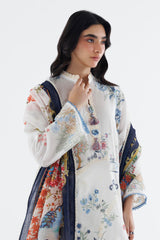 Stitched Embroidered Cambric Suit