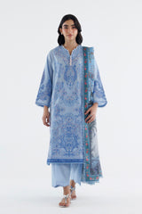 Stitched Embroidered Cambric Suit