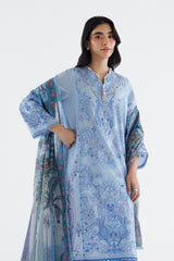 Stitched Embroidered Cambric Suit
