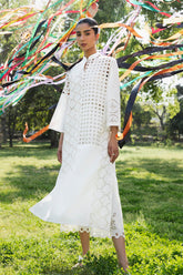 Stitched Embroidered Lawn Shirt+ Culotte