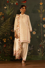 Stitched Embroidered Lawn Shirt+ Shalwar