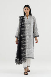 Stitched Embroidered Lawn Shirt+ Culotte