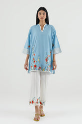 Stitched Embroidered Lawn Shirt+ Culotte