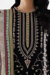 Stitched Embroidered Raw Silk Suit
