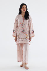 Stitched Embroidered Lawn Shirt+ Culotte