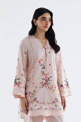 Stitched Embroidered Lawn Shirt+ Culotte