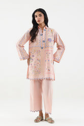 Stitched Embroidered Lawn Shirt+ Culotte