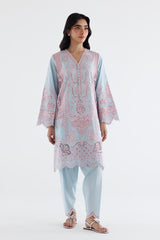 Stitched Embroidered Lawn Shirt+ Shalwar