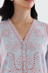 Stitched Embroidered Lawn Shirt+ Shalwar