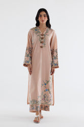 Stitched Embroidered Chambary Shirt+ Culotte