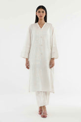 Stitched Embroidered Lawn Shirt+ Culotte