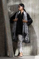 Stitched Embroidered Lawn Suit
