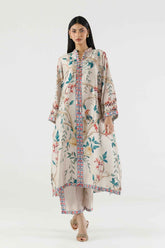 Stitched Printed Satin Shirt + Culotte