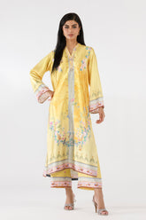 Stitched Printed Satin Shirt + Culotte