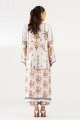 Stitched Printed Satin Shirt+ Culotte