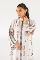 Stitched Printed Satin Shirt+ Culotte