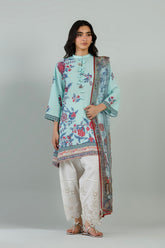 Stitched Printed Crepe Shirt+ Dupatta