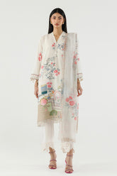 Stitched Printed Crepe Shirt+ Dupatta