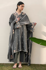 DEEP FOREST-3PC (SHIRT, TROUSER & DUPATTA)