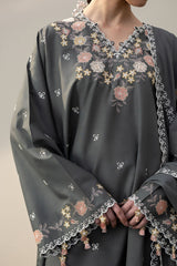 DEEP FOREST-3PC (SHIRT, TROUSER & DUPATTA)
