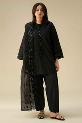 CHARCOAL BLACK-2PC (SHIRT & DUPATTA)