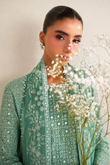 OCEAN ELEGANCE -3PC (SHIRT, TROUSER & DUPATTA)