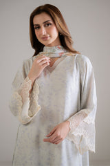 IVORY HUSH -3PC (SHIRT, TROUSER & DUPATTA)