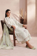 SCENIC GREEN-3PC (SHIRT, TROUSER & DUPATTA)
