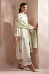 SCENIC GREEN-3PC (SHIRT, TROUSER & DUPATTA)