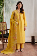 SUNLIT GARDEN-3PC (SHIRT, TROUSER & DUPATTA)