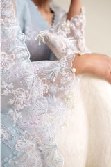 ICE BLUE CHARM -3PC (SHIRT, TROUSER & DUPATTA)