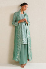 OCEAN ELEGANCE -3PC (SHIRT, TROUSER & DUPATTA)